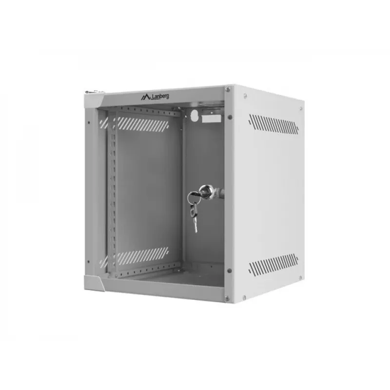 Pie sienas stiprināms statīvs LANBERG WF10-2306-10S, 6U, 336×280×310 mm, pelēks, 20 kg