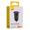 Baseus Gain Pro Universal Auto lādētājs Melns — 2× USB 2.0, 2.4 A katrā portā, Ieeja 12–24 V, 5 V izeja