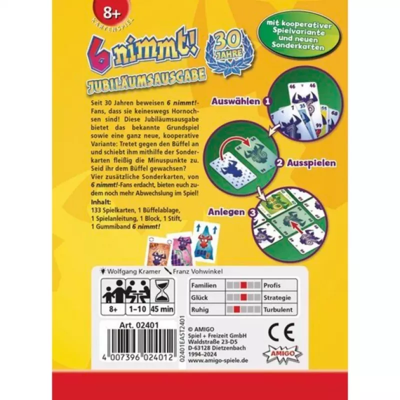 Amigo 6 nimmt! 30 Jahre-Edition, kāršu spēle