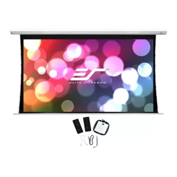Motorizēts projekcijas ekrāns Elite Screens Saker Tab Tension SKT150XHW2-E24 3,81 m (150 collas) 16:9, skatāmais platums 3,32 m, augstums 1,869 m