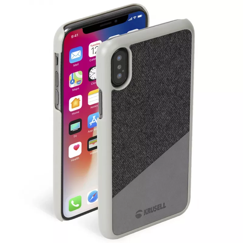 Krusell Tanum vāciņš iPhone X/XS 14,7 cm pelēks