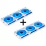 LIAN LI UNI FAN SL-INF 120 ARGB Reverse Blade PWM ventilatoru komplekts - 6 iepakojumā, balts