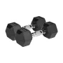 REBEL ACTIVE gumjotas čuguna hanteles 2x8 kg
