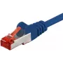 Wentronic Goobay CAT 6 komutācijas kabelis, S/FTP (PiMF), zils, 15 m - LSZH bez halogēna, varš (68273)