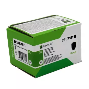 Lexmark 24B7181 tonera kasetne 1 gab. Oriģināla melna