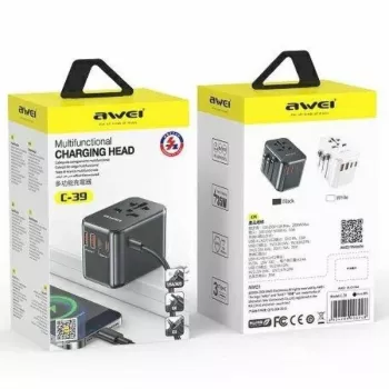 Ceļojumu GaN lādētājs 35W 4in1 US/AU/EU/UK C-39