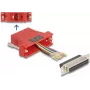 DeLOCK D-Sub 25 kontaktu spraudnis uz RJ45 ligzdu montāžas komplekts sarkanā krāsā VGA RJ-45