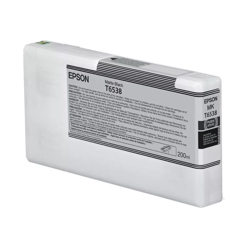 Tintes kasetne Epson C13T65380N matēta melna 200 ml oriģināla atsevišķs iepakojums