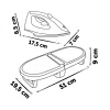 Saliekams gludināmais dēlis Tefal