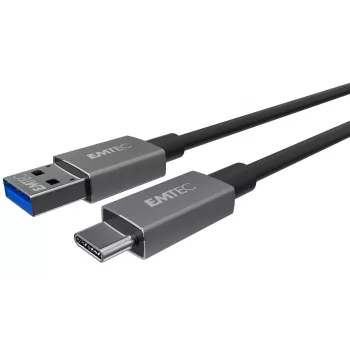 USB kabelis Emtec ECCHAT700TCU3 1,2 m USB 3.2 Gen 2 melns
