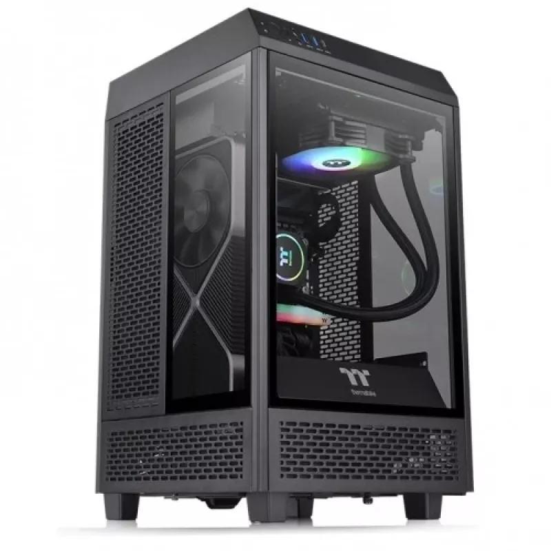 Thermaltake The Tower 100 Mini Tower Melns PC korpuss