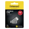 MEMORY DRIVE FLASH USB3 64GB/SILVER 3536490 INTENSO