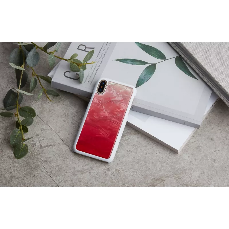 Telefona maciņš iKins iPhone XS / iPhone X — Pink Lake balta aizsargapvalks
