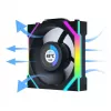 LIAN LI UNI FAN SL Wireless LCD 120 12 cm melns 31 dB 51.45 cfm