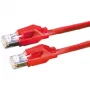 DRAKA komutācijas kabelis Cat.6 Class E S/FTP UC900 TM21 LSOH sarkans 1 m