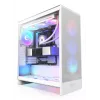 PC Case NZXT H7 Flow RGB Midi Tower balta — Tempered Glass, EATX, Front 3×120mm, USB-C