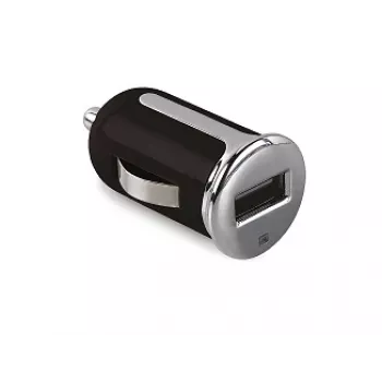 Automašīnas lādētājs Celly CCUSBTURBO — universāls auto USB lādētājs, viens USB 2.0 ports, 2,4 V izeja, melns