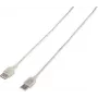 Renkforce USB 2.0 savienojuma kabelis [1x USB 2.0 spraudnis A - 1x USB 2.0 ligzda A] 3,00 m caurspīdīgs (RF-4538152)