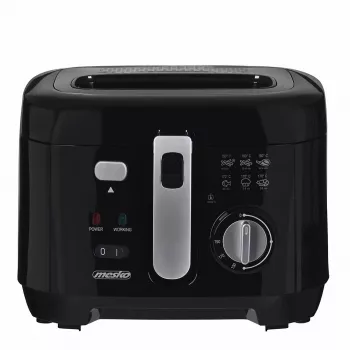 Fritieris Mesko Home MS 4908 Viens 2,5 L 1800 W Melns Pelēks
