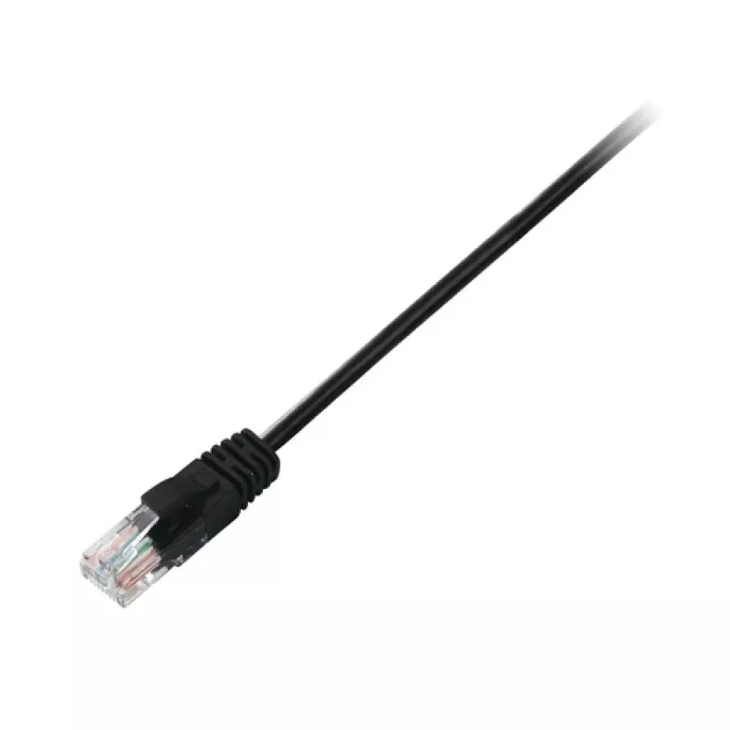 Ethernet kabelis V7 CAT6 UTP 0,5 m melns