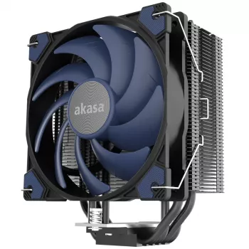 Dzesētājs Akasa Alucia H4 12 cm melns zils hidrodinamiskais gultnis