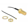 Antenas kabelis DeLOCK RP-SMA ligzda starpsienas montāžai – I-PEX MHF 4 spraudnis 0.81 35 cm
