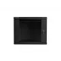 Sienas skapis LANBERG 9U 19 collu WF01-6609-10B, 600×600×507 mm, 60 kg, IP20, melns