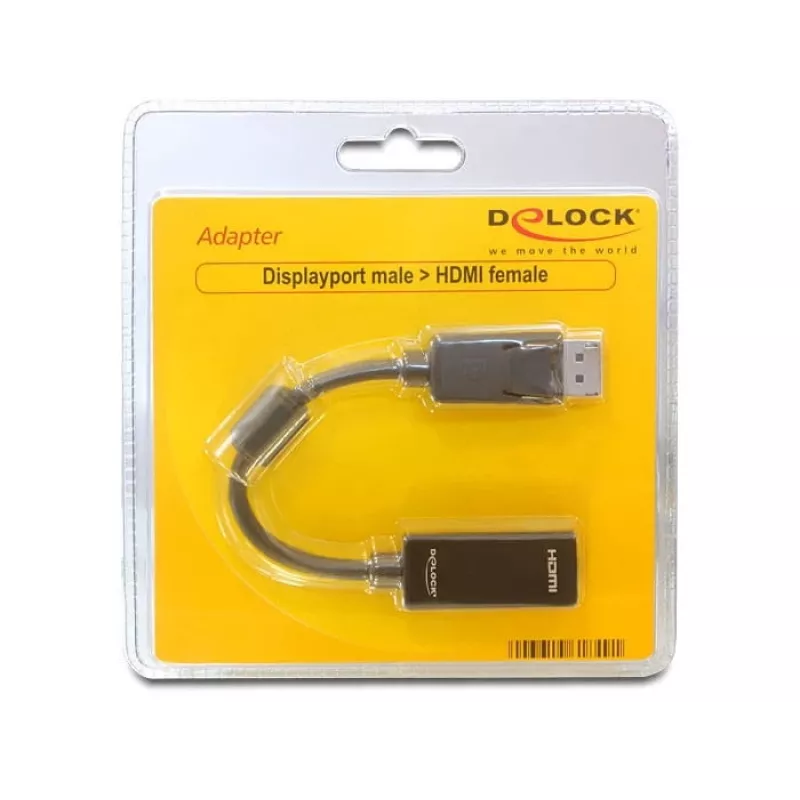 Video kabeļa adapteris DeLOCK 61849 0,125 m DisplayPort uz HDMI