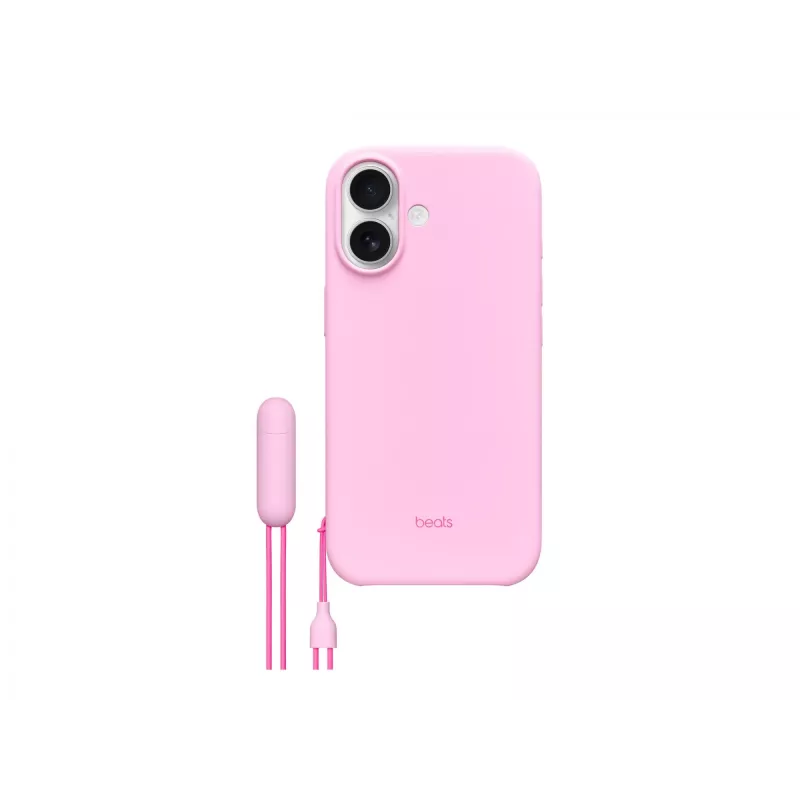 Kickstand vāciņš priekš iPhone 17 Apple Beats ar MagSafe un Camera Control, Pebble Pink, PC un mikrošķiedra