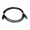 ROLINE RM USB 3.2 Gen 1 kabelis, A-C, ST/ST, melns, 1 m