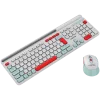 CANYON HSET-W5 EN tastatūra+pele AAA+AA bezvadu balta