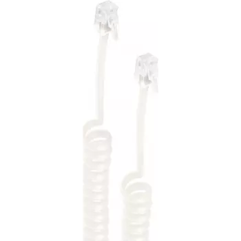 shiverpeaks ®-BASIC-S-Tālruņa Klases Spirālveida Kabelis-2x 4P4C, melns, 5,0m (BS70135-5)