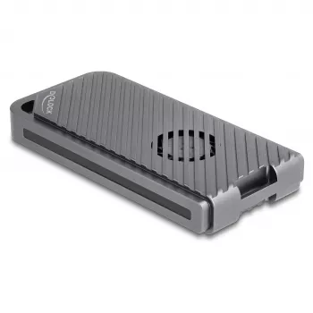 SSD korpuss DELOCK 42025 1 x M.2 (PCIe, USB4 Gen4, USB-C) pelēks, alumīnijs