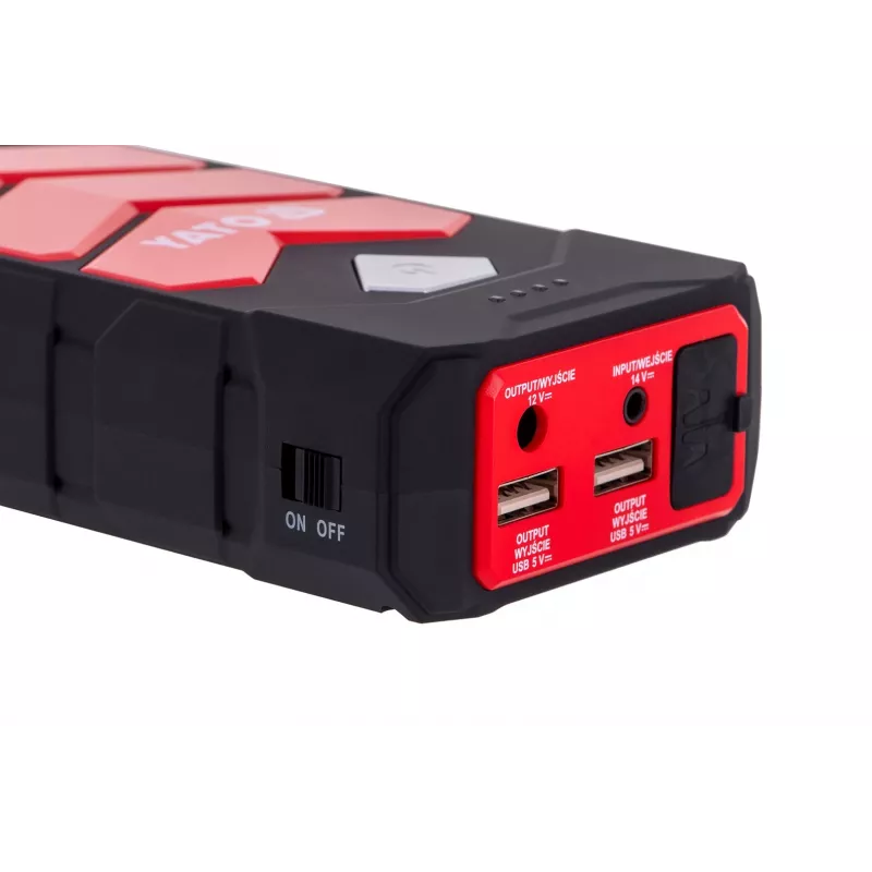 Automašīnas iedarbināšanas pastiprinātājs YATO YT-83081 automašīnas ārējais akumulators 9000 mAh 9000 mAh melns, oranžs