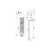 Whirlpool ledusskapis | WHSD18A013D1 | Energoefektivitātes klase E | Iebūvējams | Pārtikas ledusskapis | Augstums 177 cm | Ledusskapja lietderīgā ietilpība 306 L | Displejs | 30 dB | Nerūsējošais tērauds