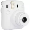Fujifilm Instax Mini 12 tūlītējās drukas kamera, balta — 86×54 mm izdrukas, 60 mm fokusa attālums, AA baterija