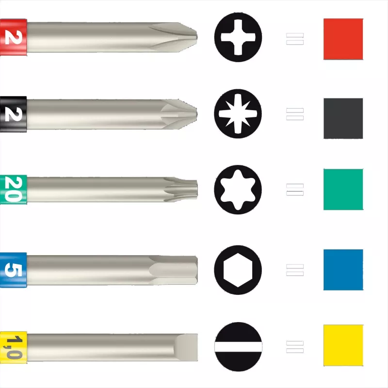 Velosipēdu instrumentu komplekts Wera 7 Kraftform Safe-Torque Speed 7 gab. 361 g