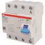 ABB Stotz S&J noplūdes strāvas aizsargslēdzis TypB 4P 40A, 30mA, 3kA, 4TE F204B-40/0,03-4TE (2CSF204568R1400)