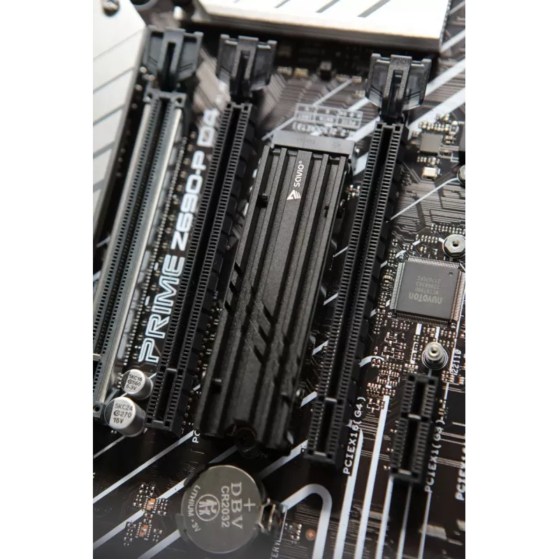 Gaisa dzesētājs SAVIO M.2 NVMe 2280 AK-60 melns radiators 22x80 mm SSD