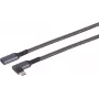 USB kabelis S/CONN 14-74016 USB 3.2 Gen 2 1,5 m USB C Melns Balts