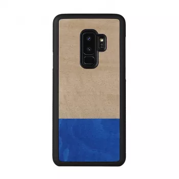 man and wood viedtālruņa maciņš Galaxy S9 Plus — baložu melns