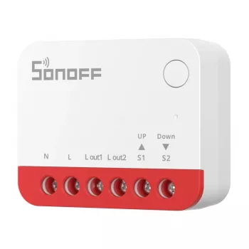 Viedais slēdzis Sonoff MINI-ZBRBS ZigBee saderīgs mini izmērs ievietošanai sienā, zema profila relejs