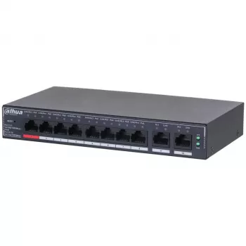 Dahua Technology SG4010P tīkla komutators Pārvaldāms L2 Gigabit Ethernet (10/100/1000) Power over Ethernet (PoE) Melns