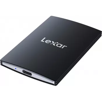 Portatīvais SSD Lexar SL500 1 TB — USB Type-C, USB 3.2 Gen 2x2, līdz 2000 MB/s, alumīnija korpuss, 0,043 kg, melna