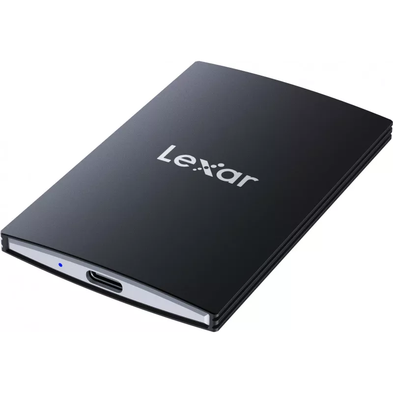 Portatīvais SSD Lexar SL500 1 TB — USB Type-C, USB 3.2 Gen 2x2, līdz 2000 MB/s, alumīnija korpuss, 0,043 kg, melna