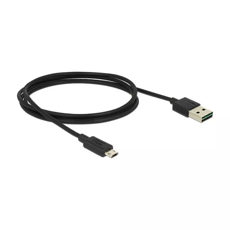 USB kabelis DeLOCK 83844 USB 2.0 1m USB A Micro-USB B Melns