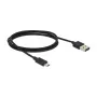 USB kabelis DeLOCK 83844 USB 2.0 1m USB A Micro-USB B Melns