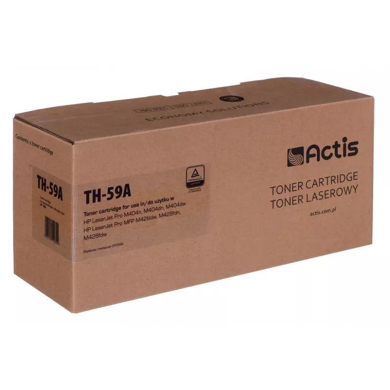 Actis TH-59A toneris (HP CF259A nomaiņa; Supreme; 3000 lappuses; melns) ar tonera līmeņa uzraudzības mikroshēmu