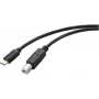 Renkforce RF-5720420 USB kabelis 2 m USB 2.0 USB C USB B Melns (RF-5720420)