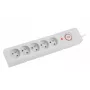 Strāvas sadalītājs Armac Z5 5m 5x 230V PL 10A kabeļu organizators pelēks
